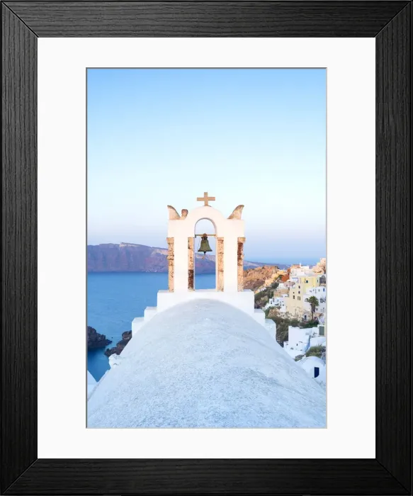 Framed Print : Oia, Santorini, Cyclades, Greece