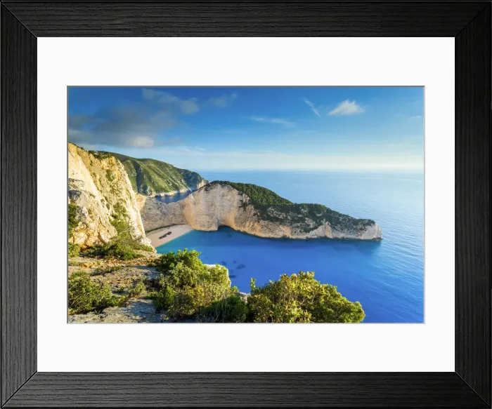 Framed Print : Shipwreck on Navagio Bay, North Zakynthos, Ionian Islands, Greece Framed Print : Shipwreck on Navagio Bay, North Zakynthos, Ionian Islands, Greece