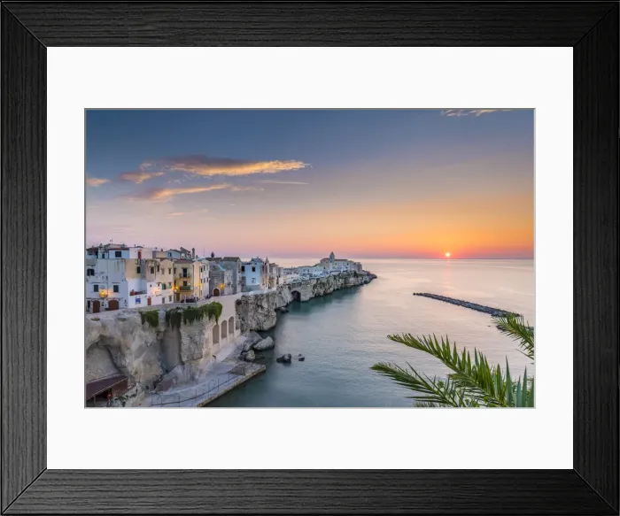 Framed Print : Punta di San Francesco (San Francesco Promenade) in Vieste, Gargano, Foggia district Framed Print : Punta di San Francesco (San Francesco Promenade) in Vieste, Gargano, Foggia district
