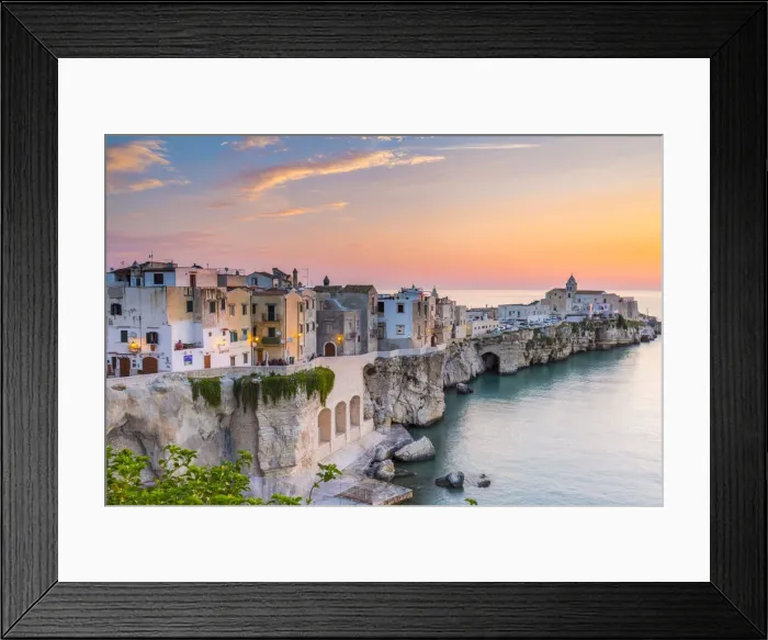 Framed Print : Punta di San Francesco (San Francesco Promenade) in Vieste, Gargano, Foggia district Framed Print : Punta di San Francesco (San Francesco Promenade) in Vieste, Gargano, Foggia district