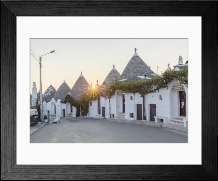 Framed Print : Trulli (typical houses) in Alberobello, Itria Valley, Bari district, Apulia, Italy Framed Print : Trulli (typical houses) in Alberobello, Itria Valley, Bari district, Apulia, Italy