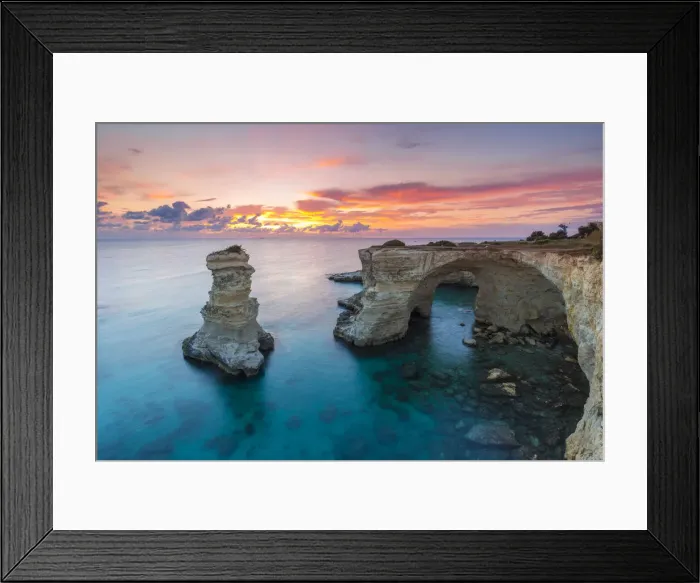 Framed Print : Torre Sant Andrea near Melendugno, Lecce district, Apulia, Italy