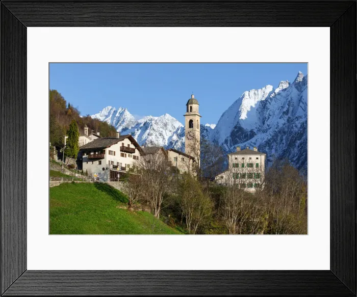 Framed Print : Soglio Village in Val Bregaglia, Graubunden, Switzerland, Western Europe Framed Print : Soglio Village in Val Bregaglia, Graubunden, Switzerland, Western Europe