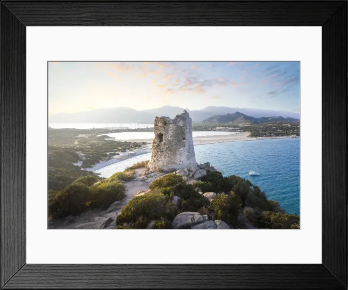 Framed Print : Porto Giunco landscape, near Capo Carbonara and Villasimiius, Sud Sardegna province Framed Print : Porto Giunco landscape, near Capo Carbonara and Villasimiius, Sud Sardegna province