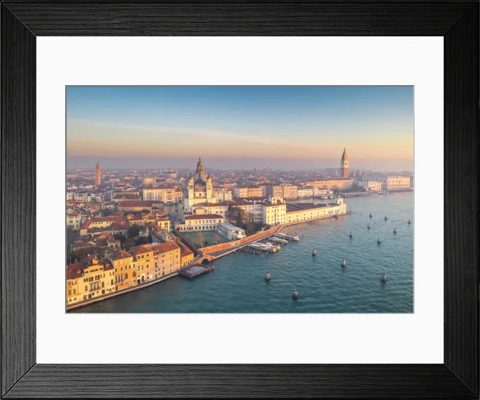 Framed Print : Aerial view of Punta della Dogana and Salute Church. Venice, Veneto, Italy Framed Print : Aerial view of Punta della Dogana and Salute Church. Venice, Veneto, Italy