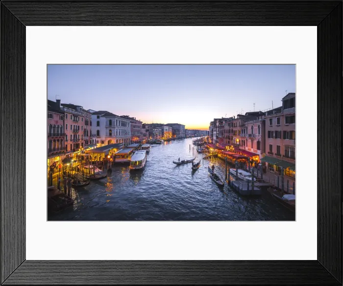 Framed Print : Canalgrande as seen from Rialto bridge, Venice, Veneto, Italy Framed Print : Canalgrande as seen from Rialto bridge, Venice, Veneto, Italy
