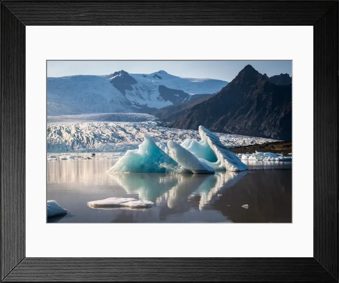 Framed Print : A glacier lagoon with blocks of icebeg, Eastern Iceland, Iceland, Northern Europe Framed Print : A glacier lagoon with blocks of icebeg, Eastern Iceland, Iceland, Northern Europe