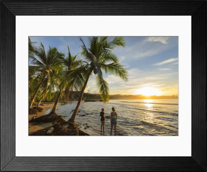 Framed Print : Playa Negra at sunset, Puerto Viejo de Talamanca, Caribbean, Costa Rica, Latin America Framed Print : Playa Negra at sunset, Puerto Viejo de Talamanca, Caribbean, Costa Rica, Latin America