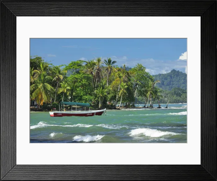 Framed Print : Fishing boat at the port of Puerto Viejo de Talamanca, Caribbean, Costa Rica Framed Print : Fishing boat at the port of Puerto Viejo de Talamanca, Caribbean, Costa Rica