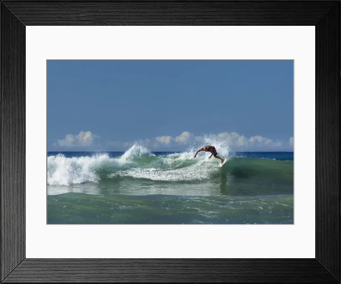 Framed Print : Surfer in the Pacific, Playa Santa Teresa, Guanacaste, Costa Rica, Latin America Framed Print : Surfer in the Pacific, Playa Santa Teresa, Guanacaste, Costa Rica, Latin America