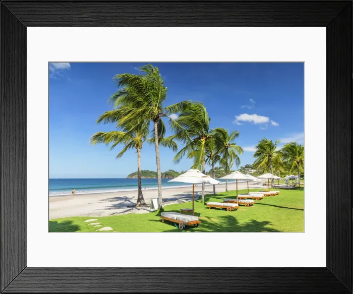 Framed Print : Hotel Complex at Playa Flamingo, Peninsula de Nicoya, Guanacaste, Costa Rica