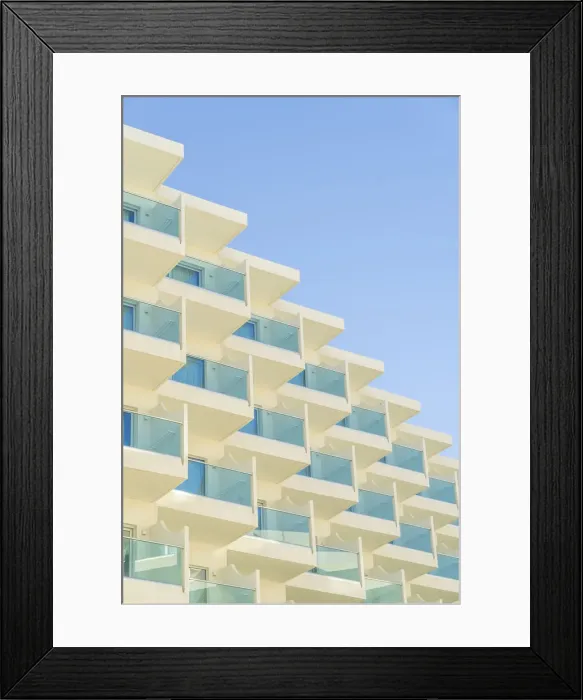 Framed Print : Balcony abstract in Protaras, Famagusta District, Cyprus Framed Print : Balcony abstract in Protaras, Famagusta District, Cyprus