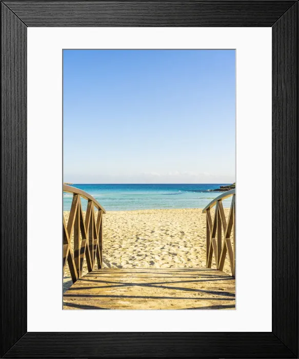 Framed Print : Nissi beach, Ayia Napa, Famagusta District, Cyprus