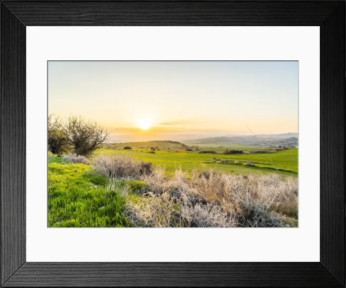 Framed Print : Sunset in Oroklini, Larnaca District, Cyprus Framed Print : Sunset in Oroklini, Larnaca District, Cyprus