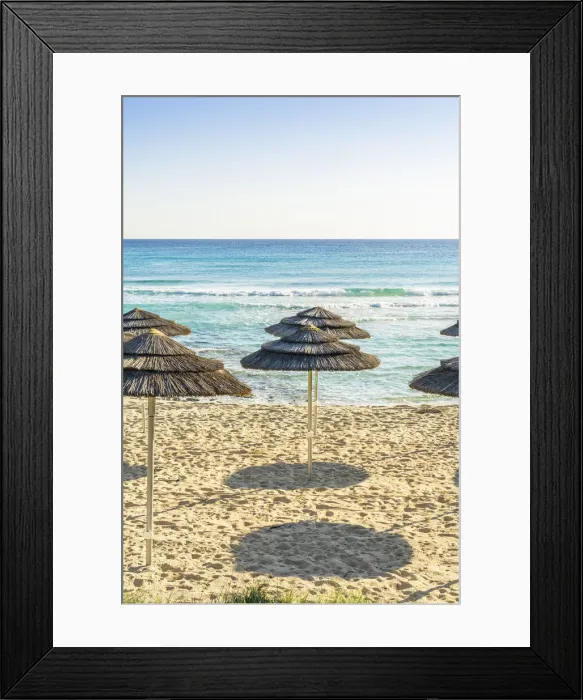Framed Print : Beach umbrellas at Nissi Beach, Ayia Napa, Famagusta District, Cyprus Framed Print : Beach umbrellas at Nissi Beach, Ayia Napa, Famagusta District, Cyprus