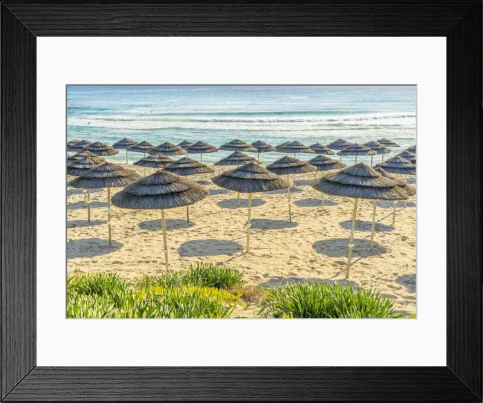 Framed Print : Beach umbrellas at Nissi Beach, Ayia Napa, Famagusta District, Cyprus Framed Print : Beach umbrellas at Nissi Beach, Ayia Napa, Famagusta District, Cyprus