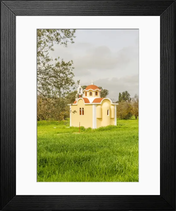 Framed Print : A small chapel in Athienou, Nicosia District, Cyprus