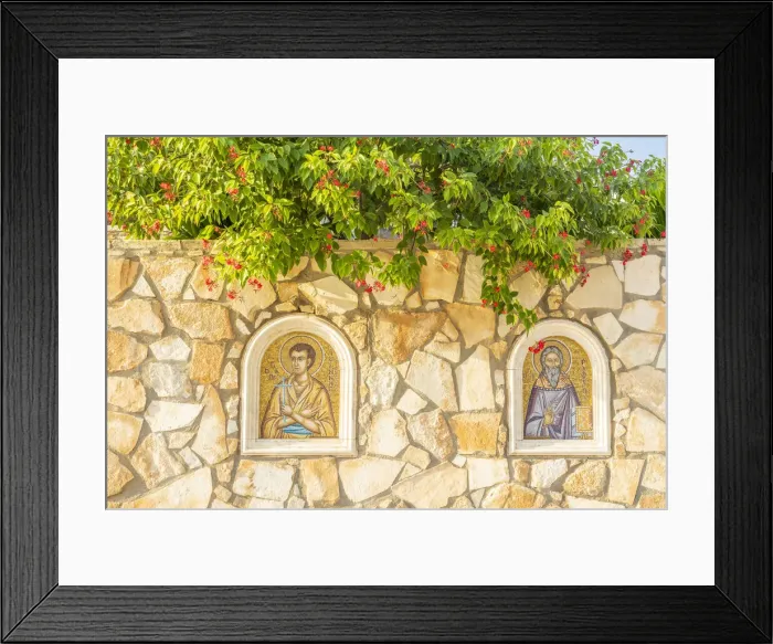 Framed Print : Icons outside the Church of the Holy Virgin Mother of God, Ayia Napa, Famagusta District Framed Print : Icons outside the Church of the Holy Virgin Mother of God, Ayia Napa, Famagusta District