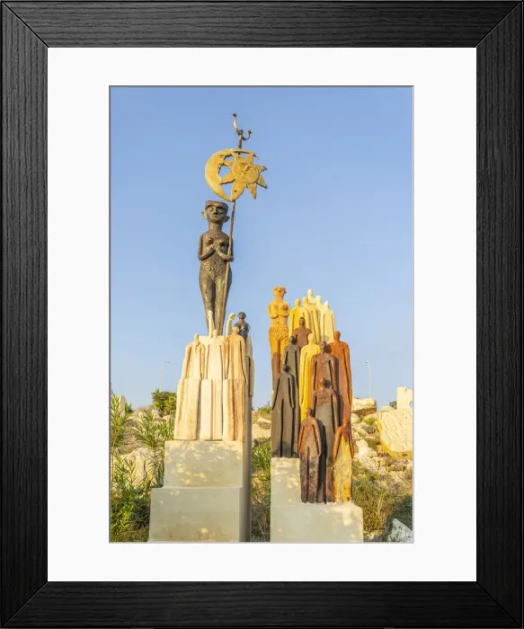 Framed Print : Sculpture in Ayia Napa Sculpture Park, Ayia Napa, Famagusta District, Cyprus