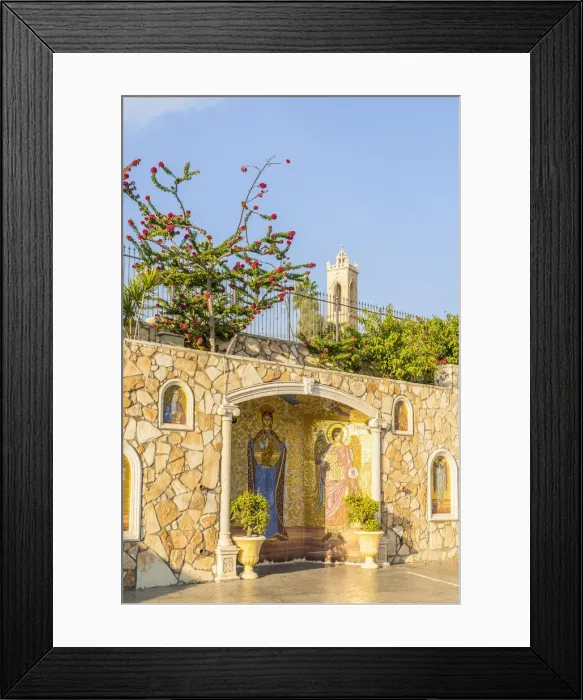 Framed Print : Icons outside the Church of the Holy Virgin Mother of God, Ayia Napa, Famagusta District Framed Print : Icons outside the Church of the Holy Virgin Mother of God, Ayia Napa, Famagusta District