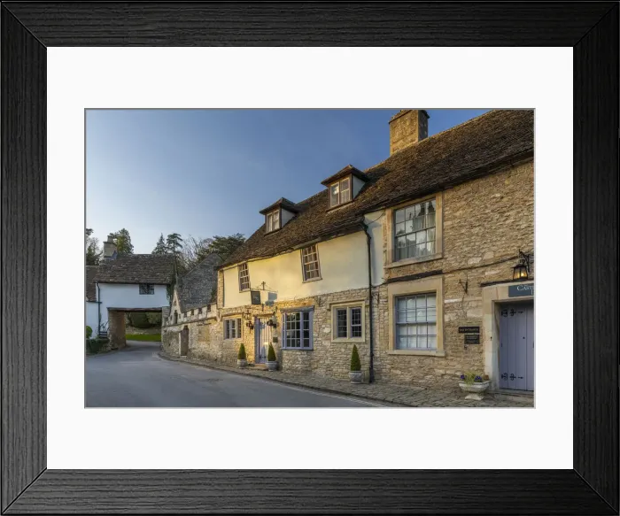 Framed Print : The Castle Inn, Castle Combe, Gloucester, England Framed Print : The Castle Inn, Castle Combe, Gloucester, England