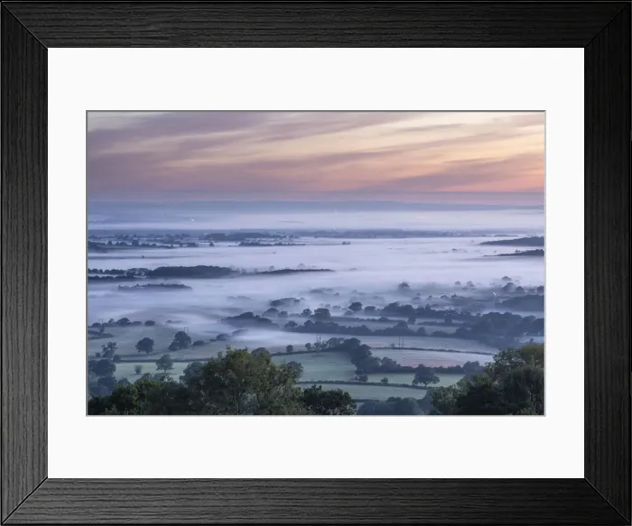 Framed Print : Sunrise over the Blackmore Vale from Bullbarrow Hill, Dorset, England, UK Framed Print : Sunrise over the Blackmore Vale from Bullbarrow Hill, Dorset, England, UK