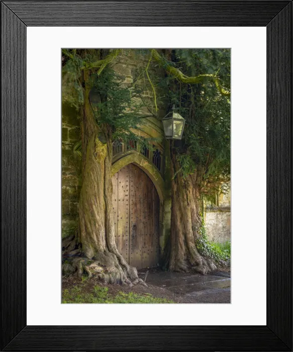 Framed Print : Rumoured to be the inspiration for The Doors of Durin in Lord of the Rings