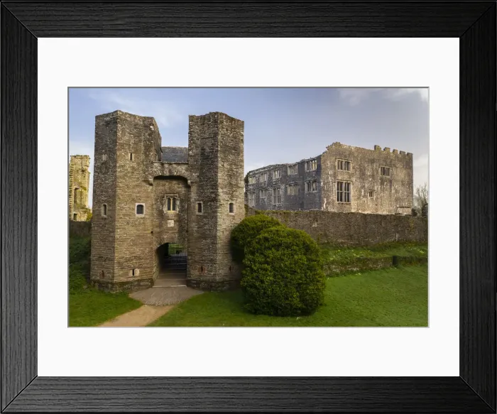 Framed Print : The ruins of Berry Pomeroy Castle at dawn, South Hams, Devon, England Framed Print : The ruins of Berry Pomeroy Castle at dawn, South Hams, Devon, England