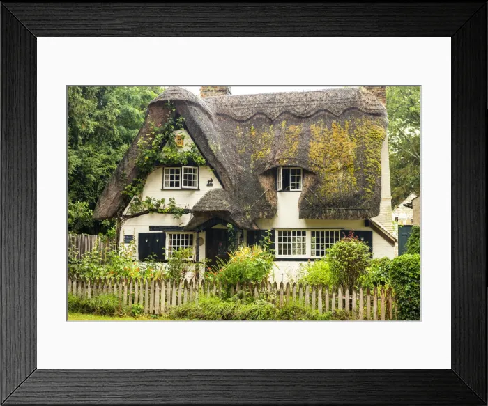 Framed Print : Rose Cottage, Houghton, Cambridgeshire, England Framed Print : Rose Cottage, Houghton, Cambridgeshire, England