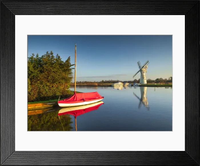 Framed Print : Thurne Mill & Sailboat, Norfolk Broads National Park, Norfolk, England Framed Print : Thurne Mill & Sailboat, Norfolk Broads National Park, Norfolk, England