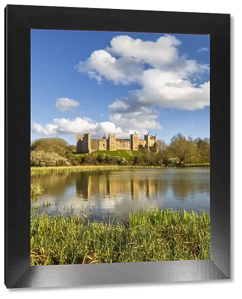 Framlingham Castle Reflecting in Mere, Framlingham, Suffolk, England