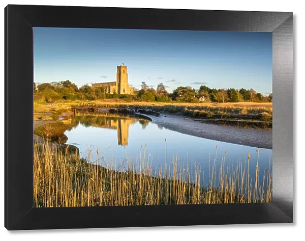 Holy Trinity Church Reflecting in River Blyth, Blythburgh, Suffolk, England