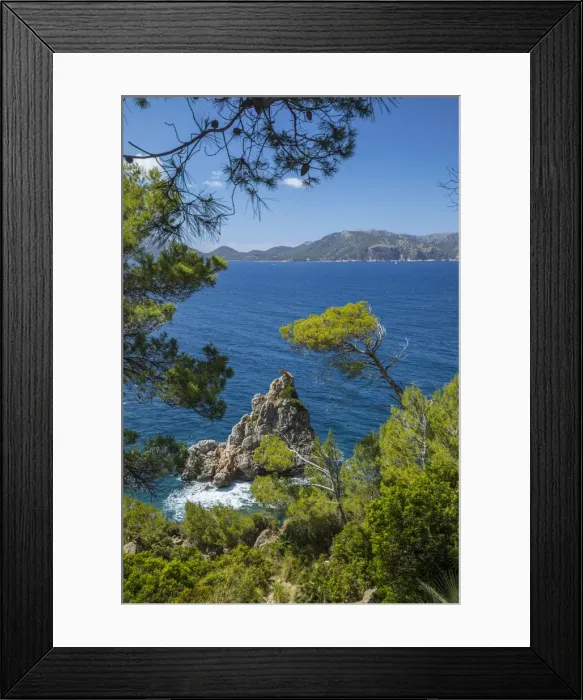 Framed Print : Badia de Polencia, Mallorca, Balearic Islands, Spain