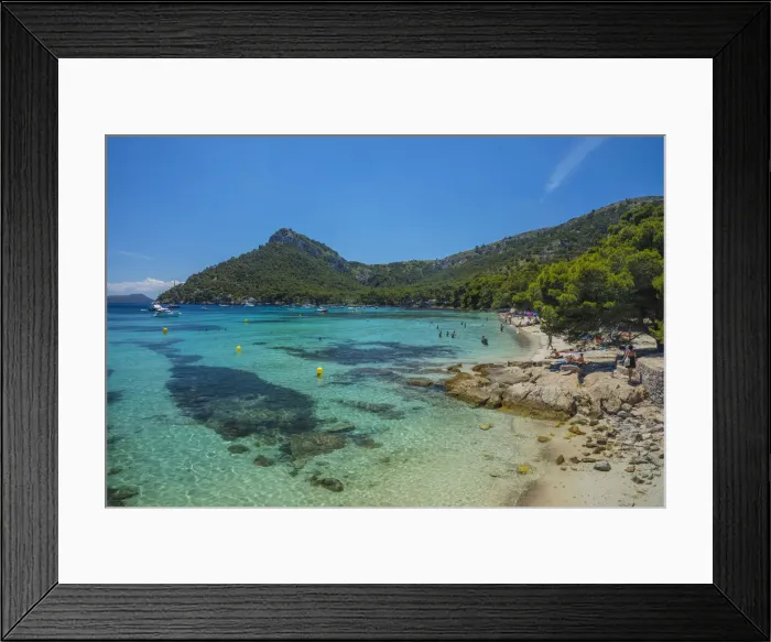Framed Print : Platja de Formentor, Serra de Tramuntana, Mallorca, Balearic Islands, Spain Framed Print : Platja de Formentor, Serra de Tramuntana, Mallorca, Balearic Islands, Spain