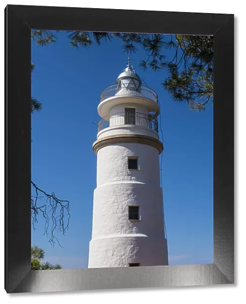 Lighthouse at Port de Soller, Serra de Tramuntana, Mallorca, Balearic Islands, Spain