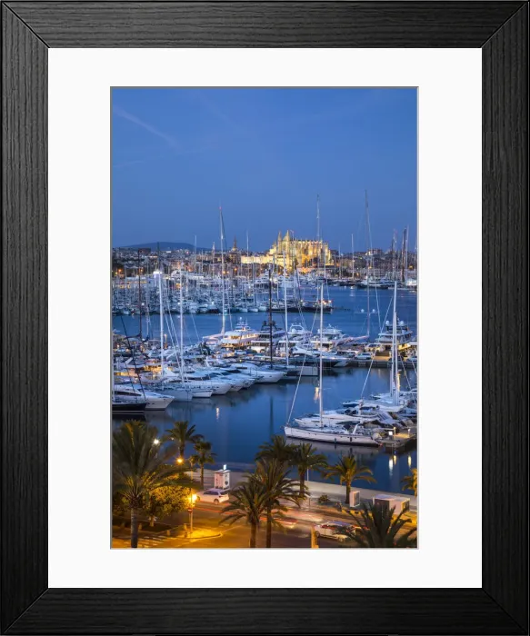 Framed Print : Cathedral La Seu & harbour, Palma, Mallorca, Balearic Islands, Spain Framed Print : Cathedral La Seu & harbour, Palma, Mallorca, Balearic Islands, Spain