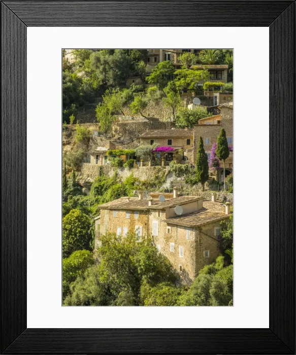 Framed Print : Deia, Serra de Tramuntana, Mallorca, Balearic Islands, Spain