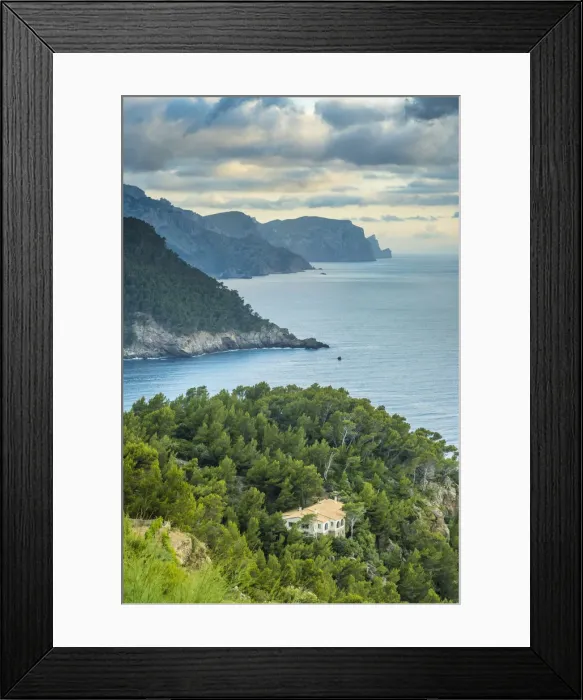 Framed Print : Coastline near Banyalbufar, Serra de Tramuntana, Mallorca, Balearic Islands, Spain Framed Print : Coastline near Banyalbufar, Serra de Tramuntana, Mallorca, Balearic Islands, Spain