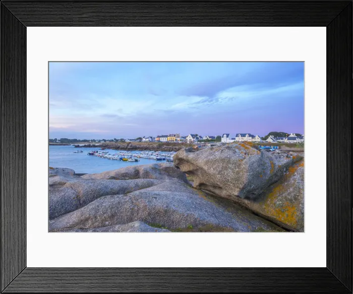 Framed Print : Harbor of Trevignon, Tregunc, Finistere, Brittany, France Framed Print : Harbor of Trevignon, Tregunc, Finistere, Brittany, France