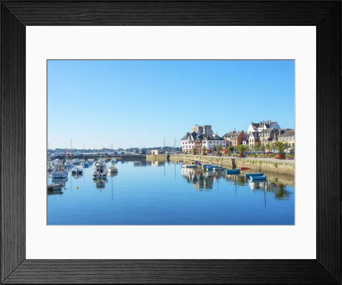 Framed Print : Harbor of Concarneau, Finistere, Brittany, France Framed Print : Harbor of Concarneau, Finistere, Brittany, France