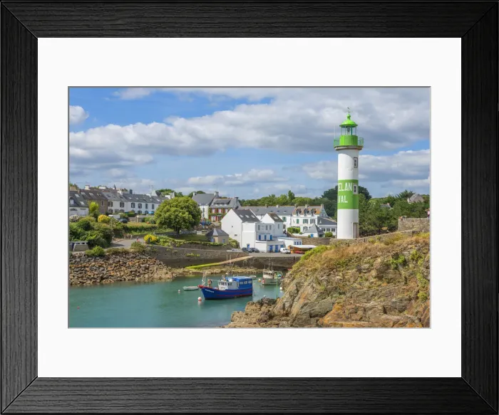 Framed Print : Le Port de Doelan with lighthouse at Clohars Carnoet, Departement Finistere, Brittany Framed Print : Le Port de Doelan with lighthouse at Clohars Carnoet, Departement Finistere, Brittany
