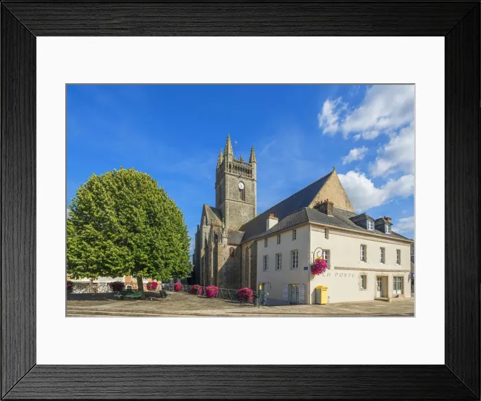 Framed Print : Church Notre Dame de l Assomption at Quimperle, Departement Finistere, Brittany Framed Print : Church Notre Dame de l Assomption at Quimperle, Departement Finistere, Brittany