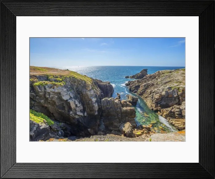 Framed Print : Cote Sauvage, Quiberon, Departement Morbihan, Brittany, France Framed Print : Cote Sauvage, Quiberon, Departement Morbihan, Brittany, France