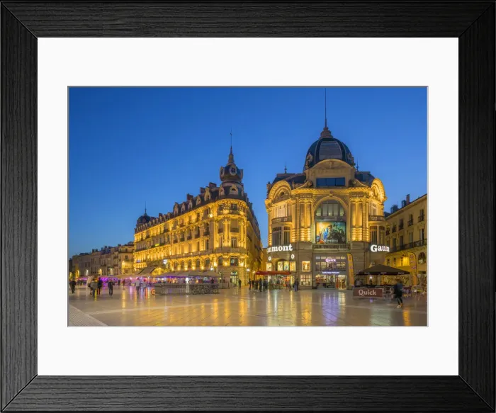 Framed Print : Place de la Comedie, Montpellier, Languedoc-Roussillon, Herault, France Framed Print : Place de la Comedie, Montpellier, Languedoc-Roussillon, Herault, France