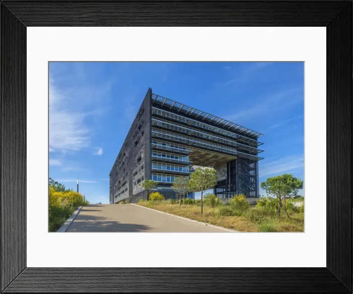 Framed Print : New city hall of Montpellier, Herault, Lauguedoc-Roussillon, France Framed Print : New city hall of Montpellier, Herault, Lauguedoc-Roussillon, France