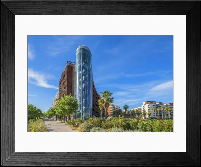 Framed Print : Modern residential building at Montpellier, Herault, Lauguedoc-Roussillon, France Framed Print : Modern residential building at Montpellier, Herault, Lauguedoc-Roussillon, France