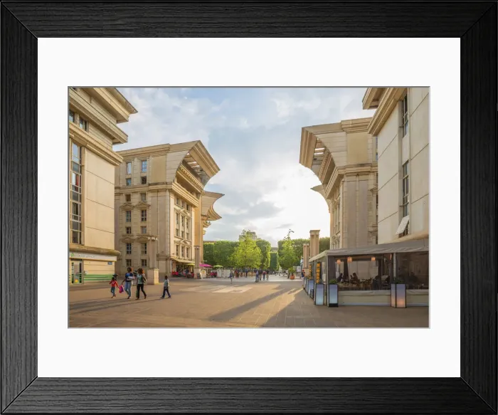 Framed Print : Place du Millenaire, Antigone district, Montpellier, Herault, Lauguedoc-Roussillon Framed Print : Place du Millenaire, Antigone district, Montpellier, Herault, Lauguedoc-Roussillon