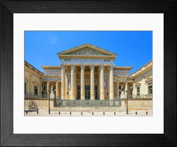Framed Print : Courthouse of Nimes, Gard, Languedoc-Roussillon, France, Europe Framed Print : Courthouse of Nimes, Gard, Languedoc-Roussillon, France, Europe