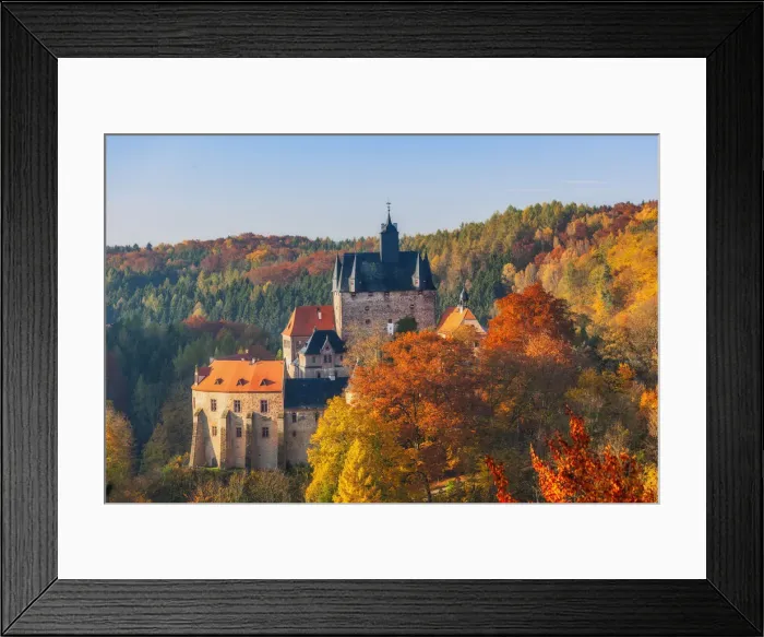 Framed Print : Burg Kriebstein Castle in autumn, Kriebstein, Saxony, Germany, Europe Framed Print : Burg Kriebstein Castle in autumn, Kriebstein, Saxony, Germany, Europe