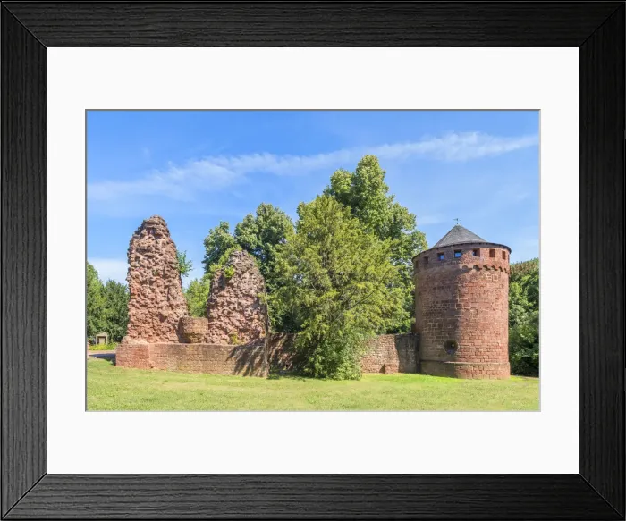 Framed Print : Burg Kerpen castle ruin, Illingen, Saarland, Germany Framed Print : Burg Kerpen castle ruin, Illingen, Saarland, Germany